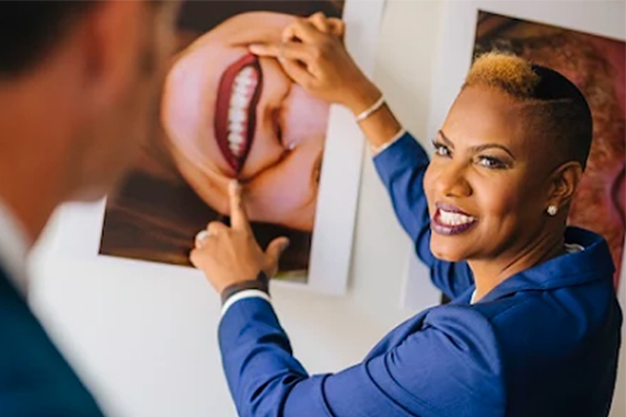 Dr. Hazel Glasper, DDS Showing a Smile Picture